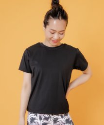 URBAN RESEARCH Sonny Label(アーバンリサーチサニーレーベル)/SLAB Cutout Compact T－SHIRTS/ブラック