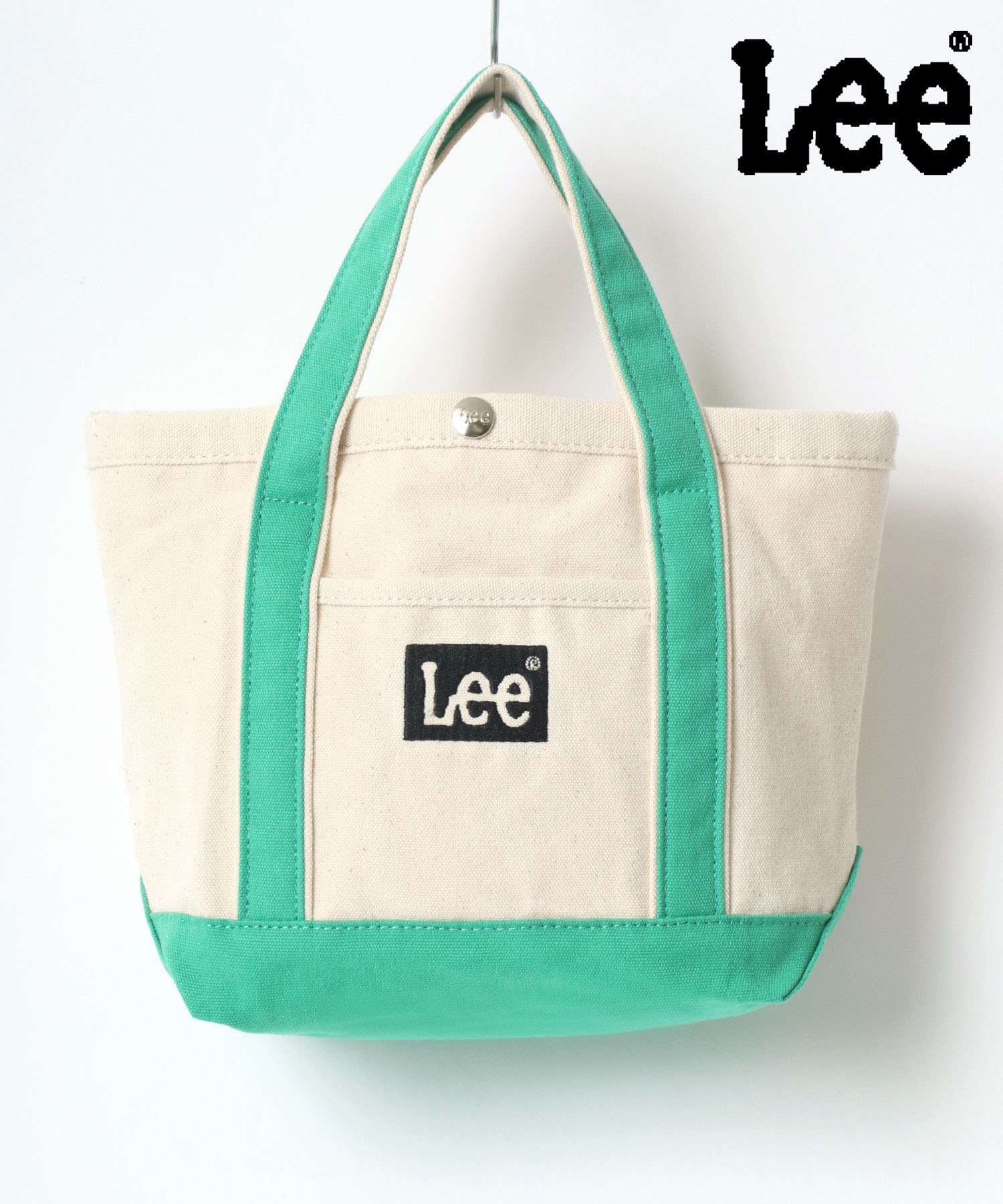 【Salong hameu】Lee（リー）ワンポイントブランドロゴ キャンバスミニトートバッグ