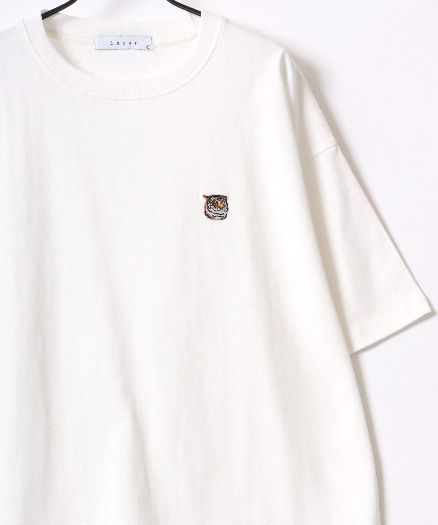 Lazar別注 Animal One Point Embroidery T－Shirt/オーバーサイズ