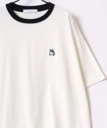 LAZAR(ラザル)/【Lazar】別注 Animal One Point Embroidery T－Shirt/オーバーサイズ ワンポイント刺繍 半袖Tシャツ/リンガー/柄F