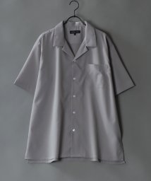 SITRY(SITRY)/【SITRY】Drape Open Collar Shirt/ドレープ オープンカラー 半袖シャツ/メンズ シャツ トップス きれいめ カジュアル/ライトグレー