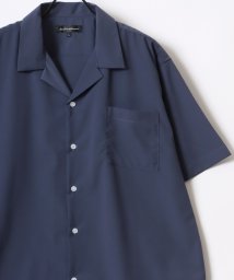 SITRY(SITRY)/【SITRY】Drape Open Collar Shirt/ドレープ オープンカラー 半袖シャツ/メンズ シャツ トップス きれいめ カジュアル/ブルーグレイ