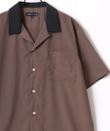 SITRY(SITRY)/【SITRY】Drape Open Collar Shirt/ドレープ オープンカラー 半袖シャツ/メンズ シャツ トップス きれいめ カジュアル/カーキ 
