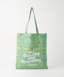 green label relaxing(グリーンレーベルリラクシング)/＜CLOUDY×green label relaxing＞ エコ トートバッグ/LIME