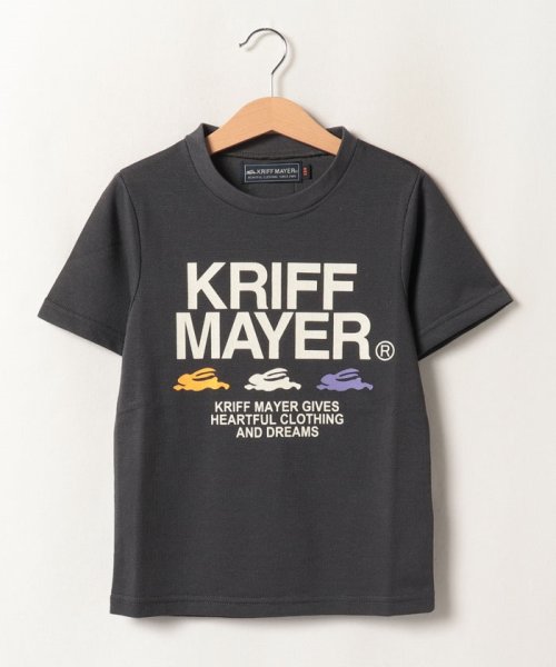 KRIFF MAYER(クリフ メイヤー)/さらっとロゴT(120~170cm)/チャコール