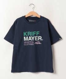 KRIFF MAYER(クリフ メイヤー)/3カラーロゴT(130~170cm)/ネイビー