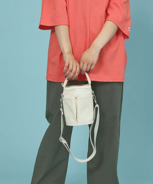 ABAHOUSE(ABAHOUSE)/VegieBAG/ベジバッグ　MINI BUCKET/アイボリー