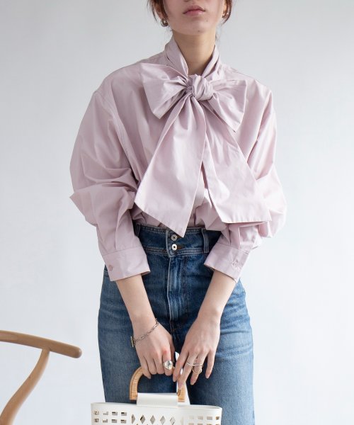 セール】【MAISON BREEZE】トップス シャツ ブラウス ボウタイ リボン 