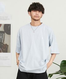 SB Select(エスビーセレクト)/U.S. POLO ASSN. ワンポイントロゴ刺繍クルーネック半袖ビッグTシャツ ブランド/ブルー