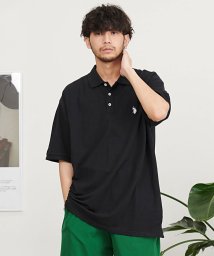 SB Select(エスビーセレクト)/U.S. POLO ASSN. ワンポイントロゴビッグ半袖ポロシャツ ブランド/ブラック
