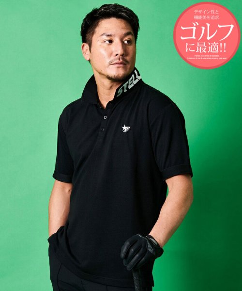SB Select(エスビーセレクト)/SB select 半袖ポロシャツ ゴルフ/ブラック