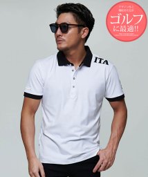 VIOLA(ヴィオラ)/VIOLA 配色半袖ポロシャツ ゴルフ/ホワイト