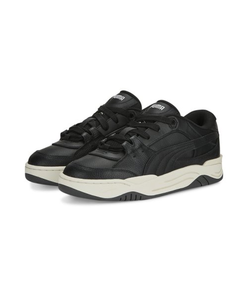 PUMA(プーマ)/ユニセックス スケートボード PUMA－180 レザー スニーカー/PUMABLACK-FROSTEDIVORY-SHADOWGRAY