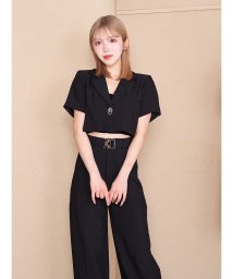 Darich(Darich)/【セットアップ対応商品】シングルショートジャケット/BLK