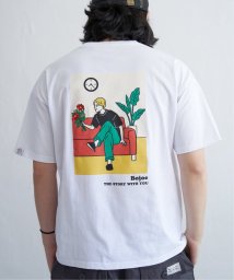 VENCE　EXCHANGE/花束刺繍男子Tシャツ/505328155