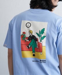 VENCE　EXCHANGE/花束刺繍男子Tシャツ/505328155