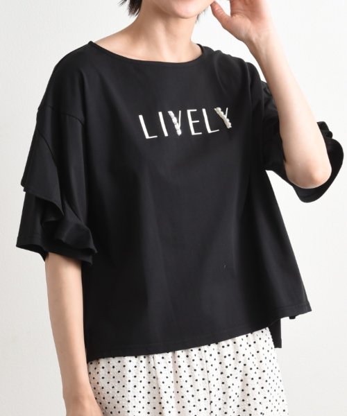 セール】シルケット天竺パール&ビジュロゴプルオーバー(505341941) インタープラネット(INTERPLANET) MAGASEEK tシャツ Tシャツ 天竺ねじりカットソープルオーバー