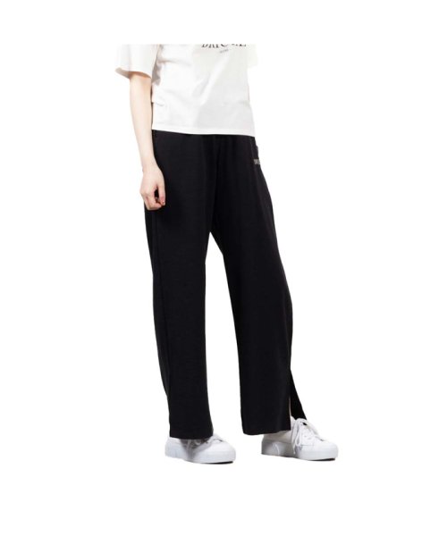 MAC HOUSE(women)(マックハウス（レディース）)/CONVERSE コンバース 楊柳カットワイドパンツ 2287－3450/ブラック