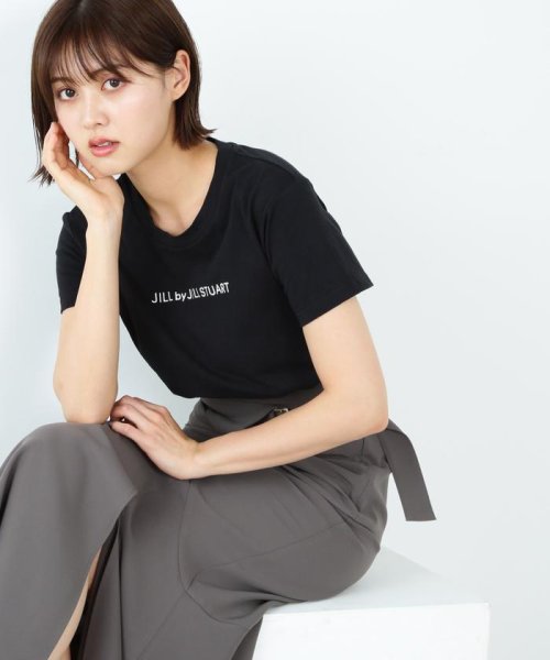 JILL by JILL STUART(ジル バイ ジル スチュアート)/23シシュウロゴTシャツ2/ブラック21