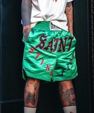 RoyalFlash/SAINT MICHAEL/セント マイケル/SHORTS/BOXING/GREEN/505349479