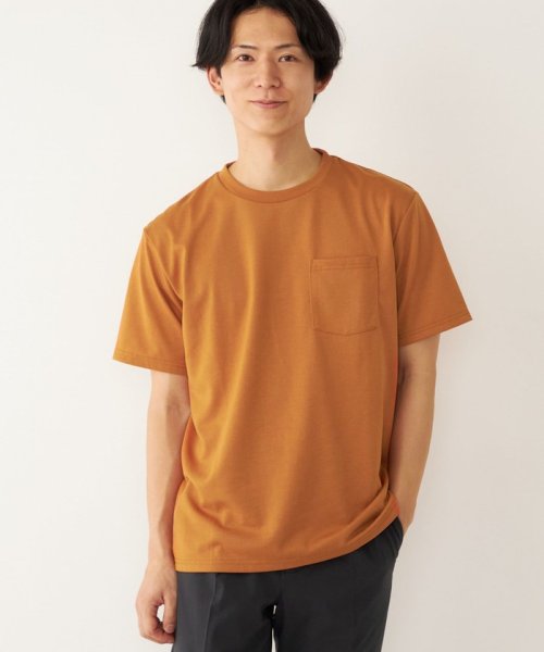 SHIPS Colors  MEN(シップスカラーズ　メン)/SHIPS Colors: 〈吸水・速乾〉CAVE ポケット Tシャツ/オレンジ