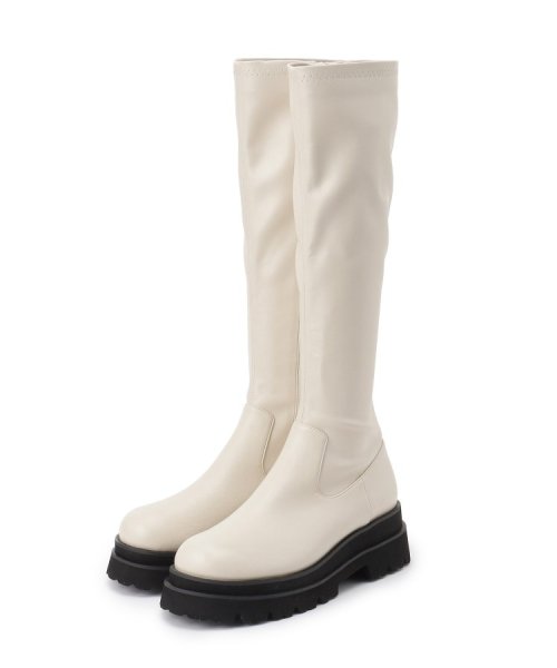 厚底トラックソールロングブーツ レイン対応 0～23