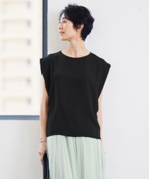 ICB（LARGE SIZE）(ICB（大きいサイズ）)/【WEB限定カラーあり・洗える】 プリントコンビ カットソー/ブラック系