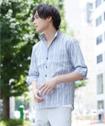 MK homme/スタンドカラーシャツ / ランダムタックストライプ　/505351233