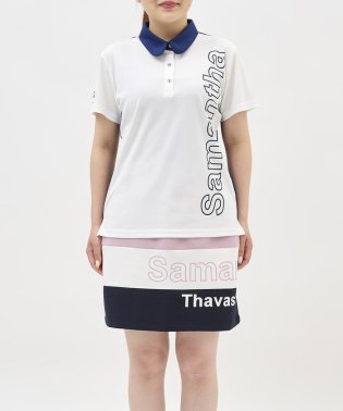 Samantha GOLF/ロゴプリント半袖ポロ/505351245