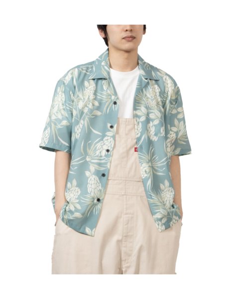 MAC HOUSE(men)(マックハウス（メンズ）)/NAVY ネイビー カゼトオスシャツ 331079MH/グリーン