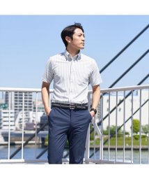 TOKYO SHIRTS/【持続涼感】 COOL SILVER(R) ボットーニボタンダウン 半袖 形態安定 ニットシャツ/505369297