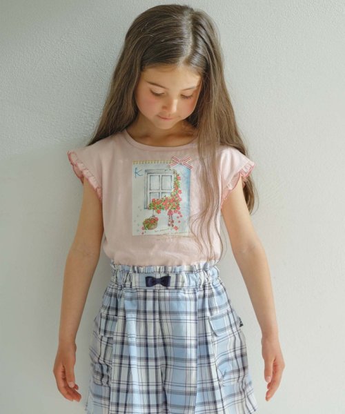 KUMIKYOKU KIDS(組曲KIDS)/【150－160cm】夏休みの絵日記 Tシャツ/ピンク系