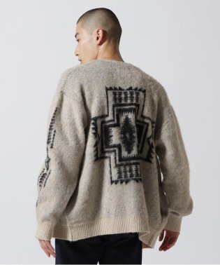 BEAVER/PENDLETON V NECK CARDIGAN/505371519