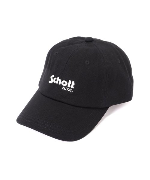 Schott(ショット)/TWILL CAP/ツイルキャップ/ブラック