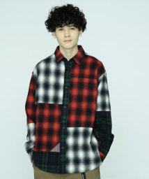 MANASTASH/MANASTASH/マナスタッシュ/PATCHED FLANNEL SHIRT/フランネルシャツ/505371540