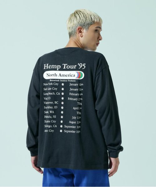 BEAVER(ビーバー)/MANASTASH/マナスタッシュ/HEMP L/S TEE HEMP TOUR/ブラック