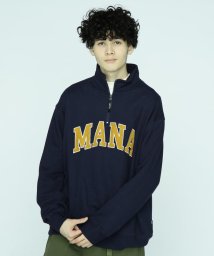 MANASTASH(マナスタッシュ)/MANASTASH/マナスタッシュ/CASCADE HALF ZIP/カスケードハーフジップ/ネイビー