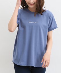 Honeys(ハニーズ)/ロゴ刺繍Ｔシャツ/ブルー