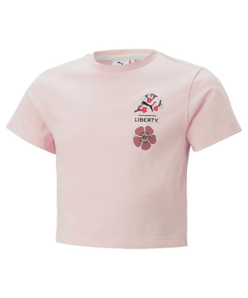 PUMA(プーマ)/キッズ ガールズ PUMA x LIBERTY 半袖 Tシャツ 110－128cm/ROSEDUST