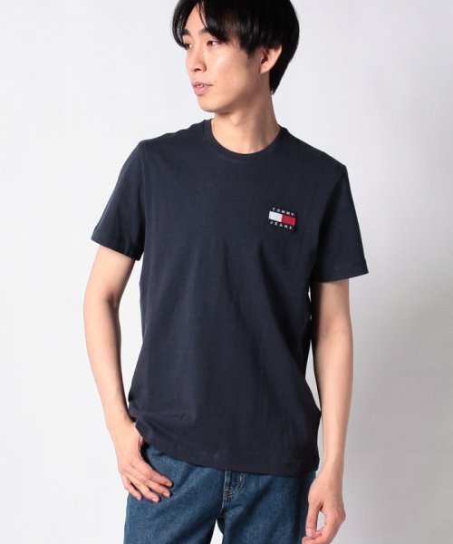 TOMMY JEANS(トミージーンズ)/ロゴワッペンTシャツ /ネイビー 