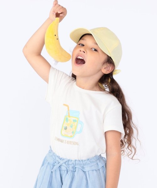 SHIPS KIDS(シップスキッズ)/SHIPS KIDS:100～130cm / ドリンク モチーフ 半袖 TEE/ホワイト系