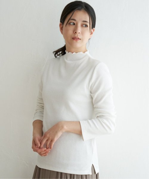 ikka(イッカ)/【親子おそろい】三角テレコ長袖Tシャツ/オフホワイト