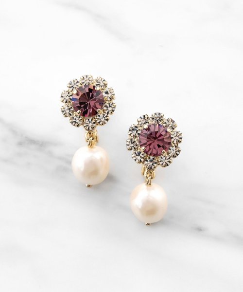 TOCCA(TOCCA)/BIJOUX PEARL EARRINGS イヤリング/ライラック系