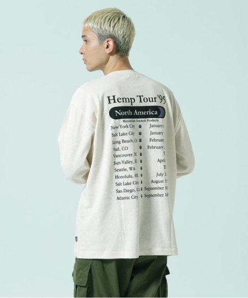 BEAVER(ビーバー)/MANASTASH/マナスタッシュ/HEMP L/S TEE HEMP TOUR/ナチュラル4