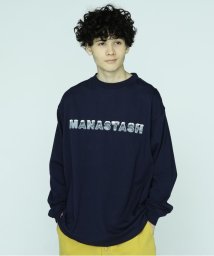 MANASTASH(マナスタッシュ)/MANASTASH/マナスタッシュ/CHILLIMESH L/S TEE ICE LOGO/ネイビー