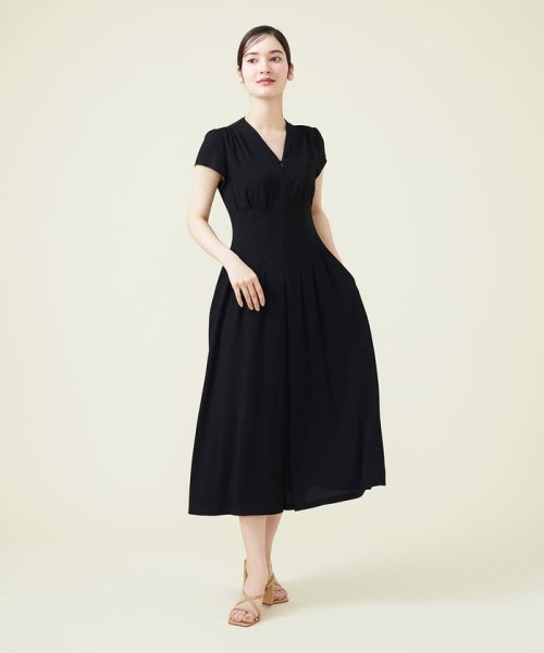 Sybilla(シビラ)/タッキングデザインドレス/ブラック