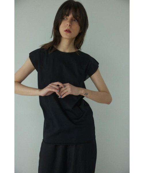 BLACK BY MOUSSY(ブラックバイマウジー)/cut off tops/BLK