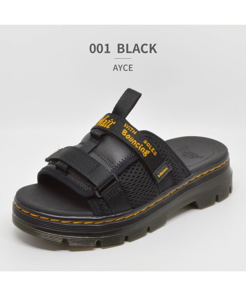 DR.MARTENS(ドクターマーチン)/ドクターマーチン Dr.Martens ユニセックス 30852 Ayce SLIDE BLACK 30852001 30852538/ブラック