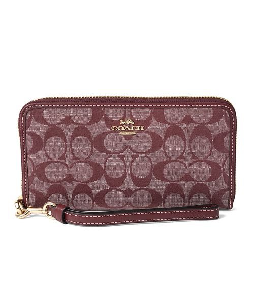 COACH(コーチ)/COACH コーチ アウトレット 長財布 CH369 IMMZI/ワイン