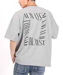 LUXSTYLE/ネックレス付き梨地プリントTシャツ/Tシャツ メンズ 半袖 半袖Tシャツ ビッグシルエット カットソー トップス 梨地/505372256